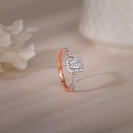 Diamond rose  ring